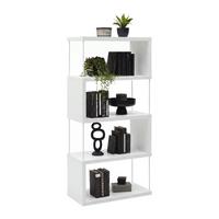 Polica Pinnar - bijela, Moderno, drvni materijal/metal (66/136,5/33cm) - Modern Living