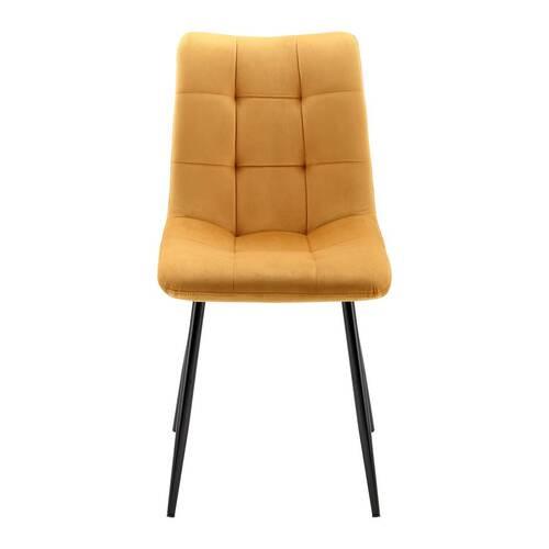 STOL SURI - svart/gul, Modern, metall/trä (46/87/59cm) - Bessagi Home