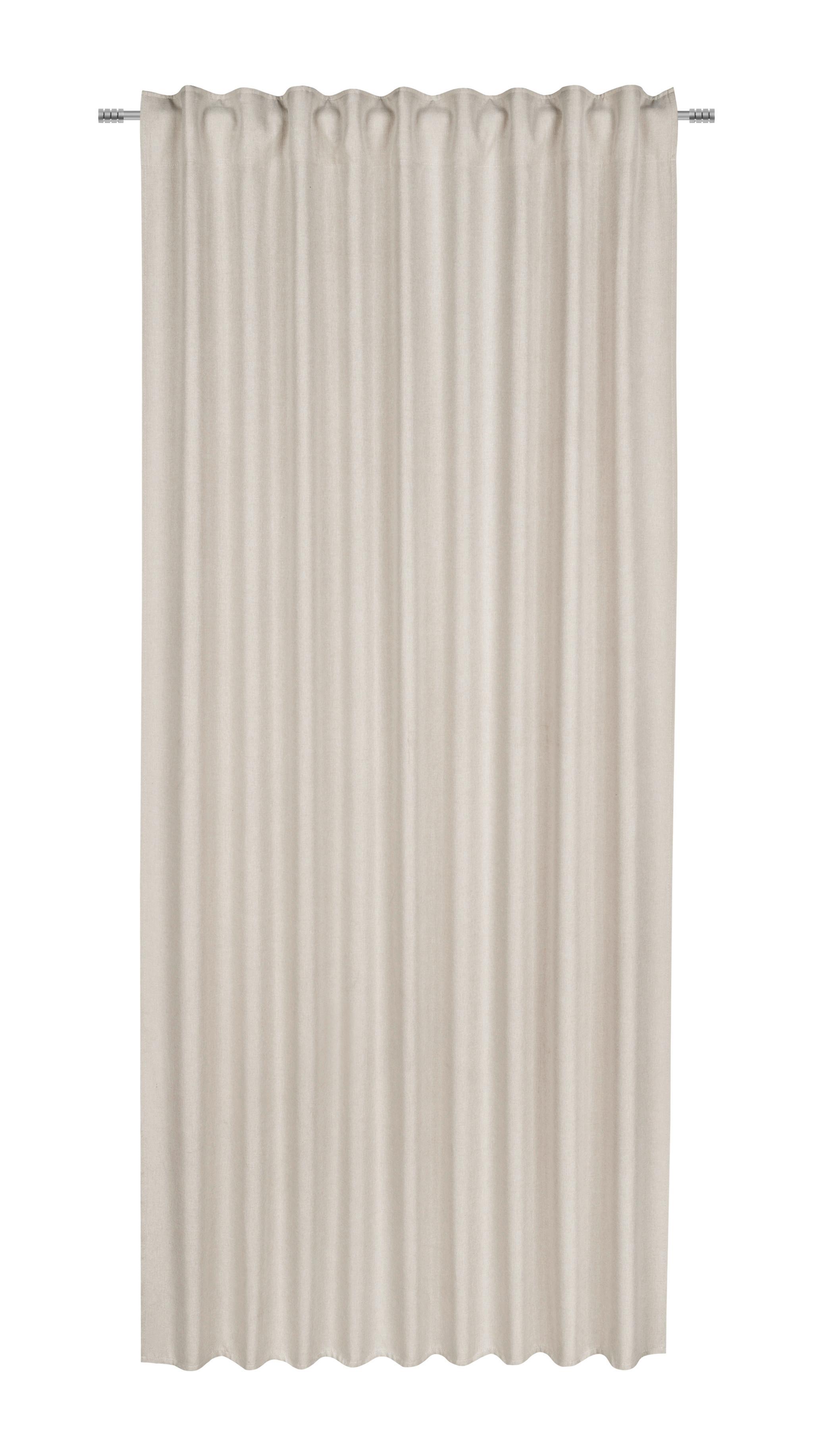 Fertigvorhang Ulrich in Sandfarben ca. 135x145cm - Sandfarben, MODERN, Textil (135/145cm) - Modern Living