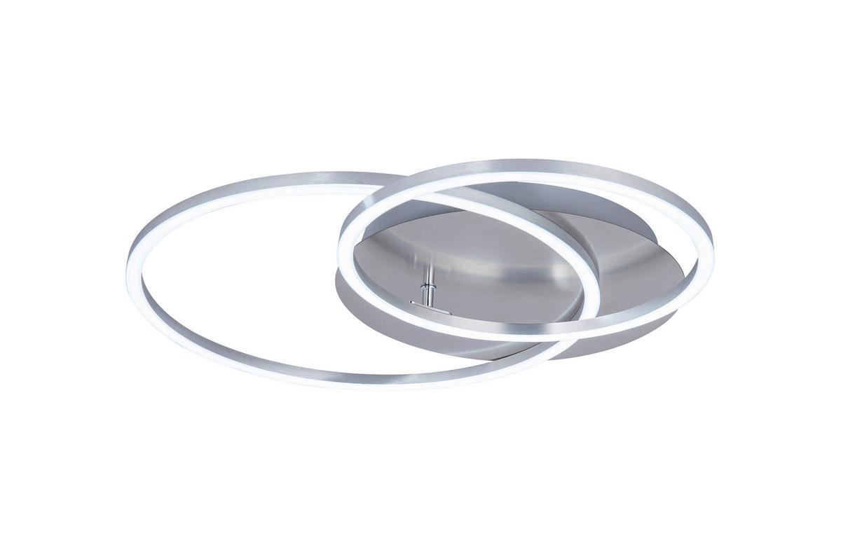 LAMPA SUFITOWA LED FONTANA *SBN* - kolor aluminiowy, Design, tworzywo sztuczne/metal (54,7/40/7cm) - Novel