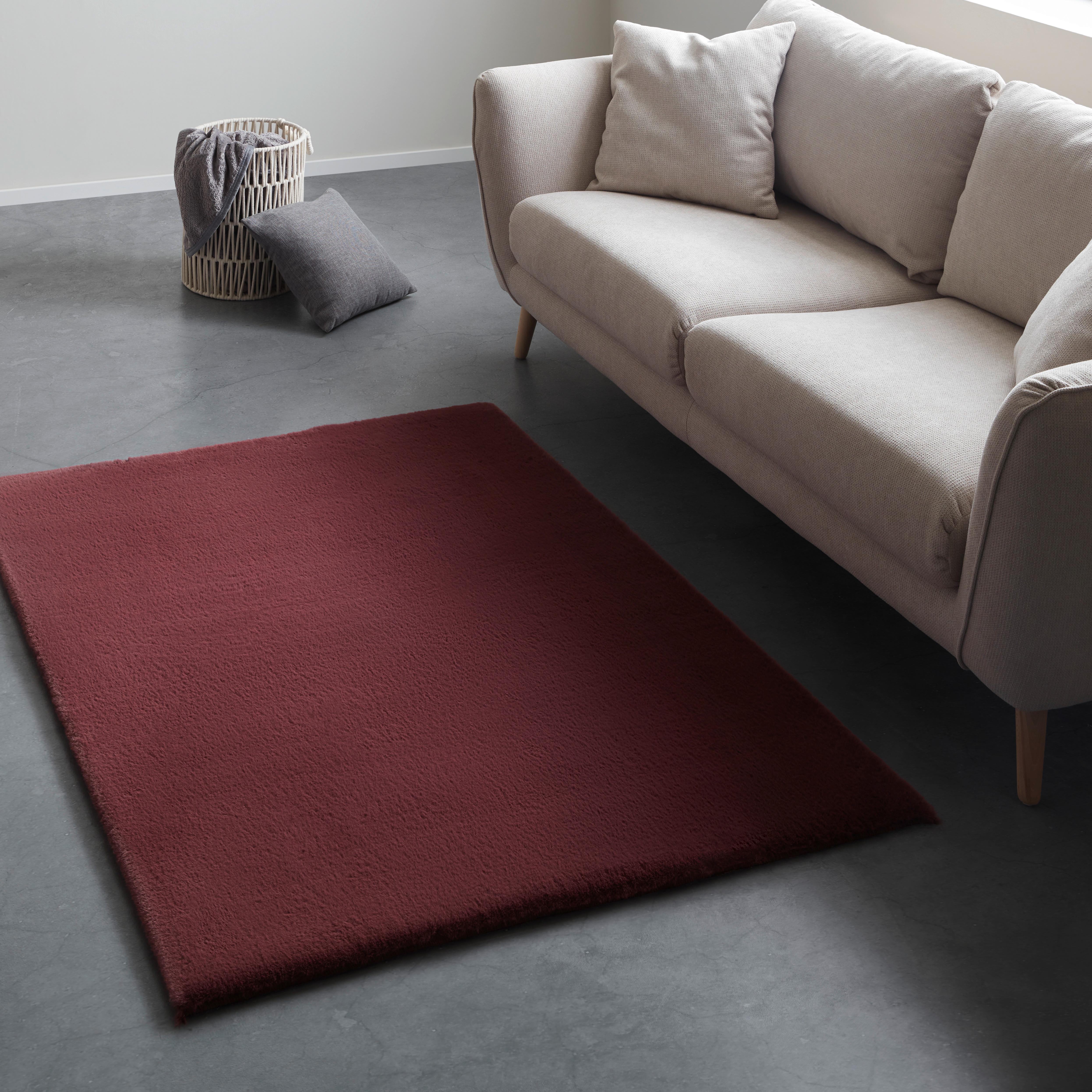 Blană artificială Caroline - fruct de pădure, textil (80/150cm) - Mömax