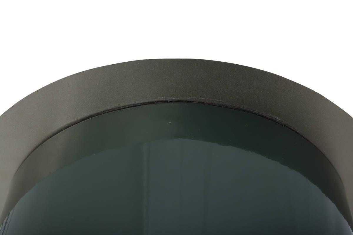 KERZENSTÄNDER BODENKERZENSTÄND. ART DECO 185 - Dunkelgrün/Silberfarben, Trend, Metall (25/60/25cm) - Kayoom