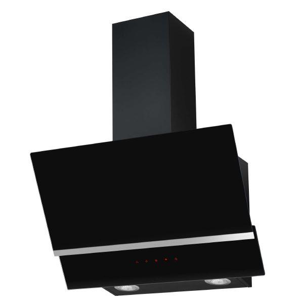 Dunstabzugshaube 60260 - Edelstahlfarben/Schwarz, LIFESTYLE, Glas/Metall (60/113,8/37,8cm) - Mican