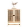 KOMMODE COSMA -EXKLUSIV- - Schwarz/Naturfarben, MODERN, Holz/Holzwerkstoff - Mömax