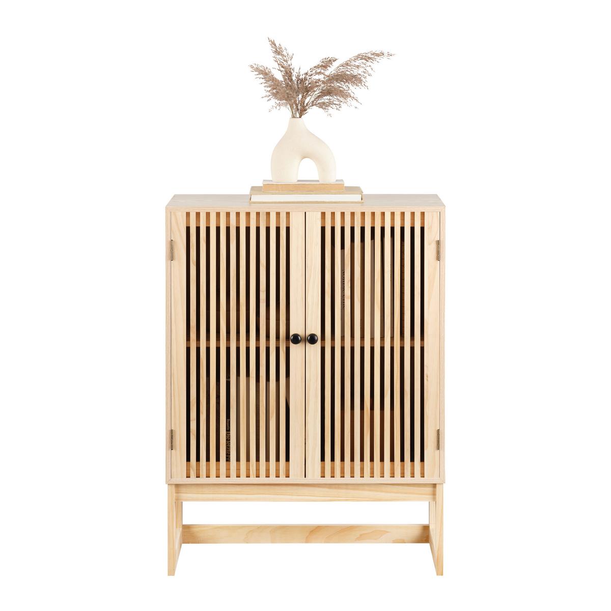 Comodă COSMA - culoare lemn pin/culoare natur, Modern, lemn/material pe bază de lemn (60/80/28cm) - Zandiara