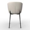STOEL NOEMIE - Crème/Zwart, Modern, Hout/Textiel (49/81/54cm) - Bessagi Home