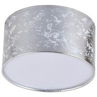 Deckenleuchte Silver Max. 5 Watt - Silberfarben, Konventionell, Textil/Metall (20/11cm) - Premium Living