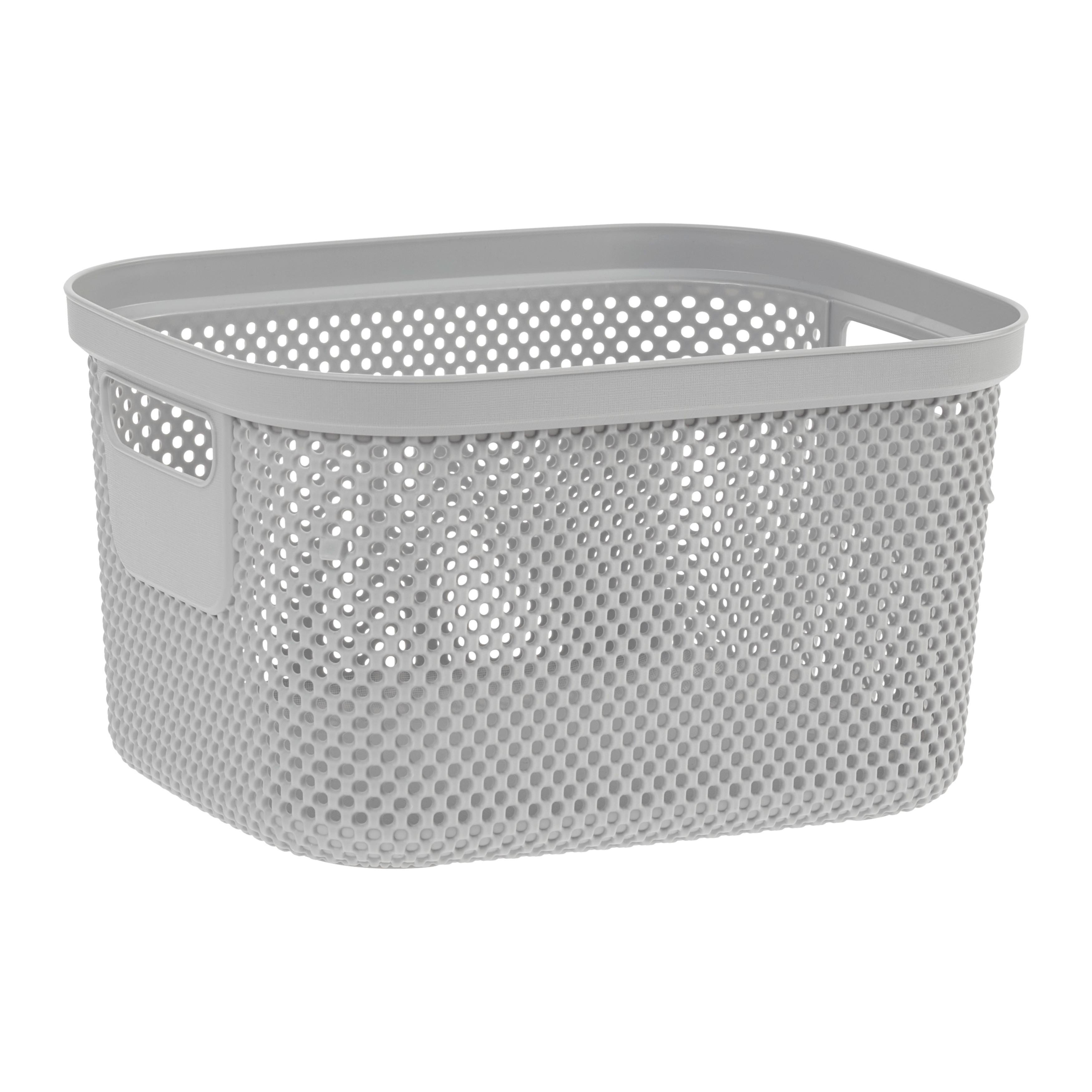 Aufbewahrungskörbchen Stine M Grau ca. 6l - Grau, MODERN, Kunststoff (27/21,5/15cm)