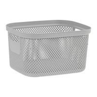 Tárolókosár Stine - M - szürke, Modern, műanyag (27/21,5/15cm)