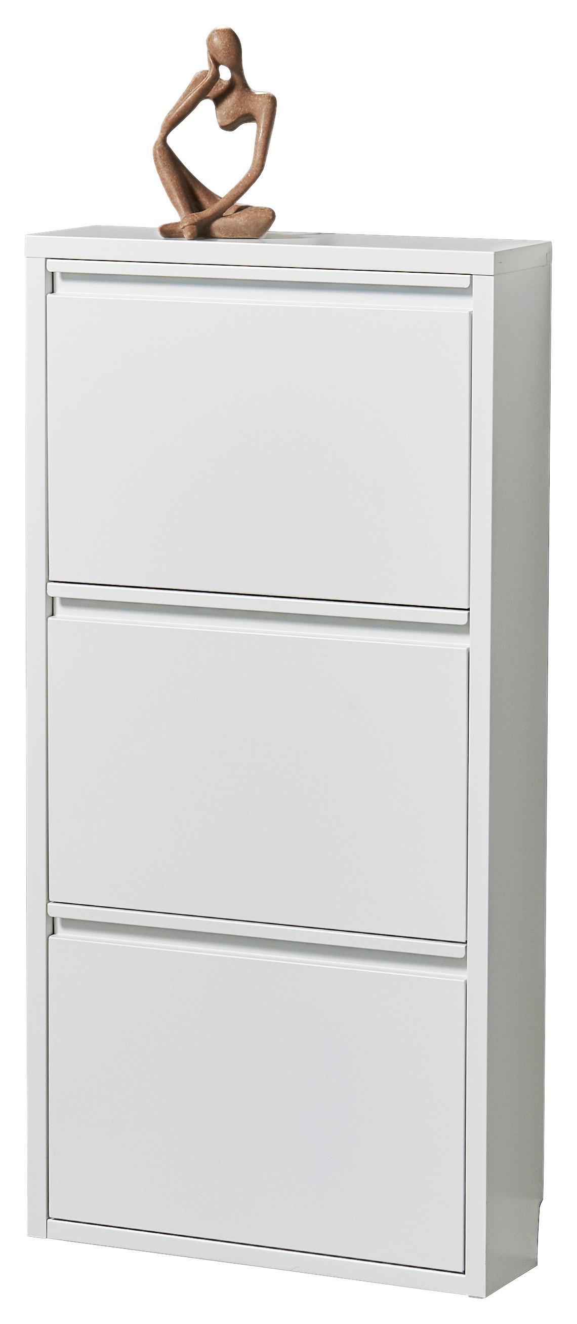 Schuhkipper Bert Weiß - Weiß, KONVENTIONELL, Metall (51/104/16cm) - Mömax