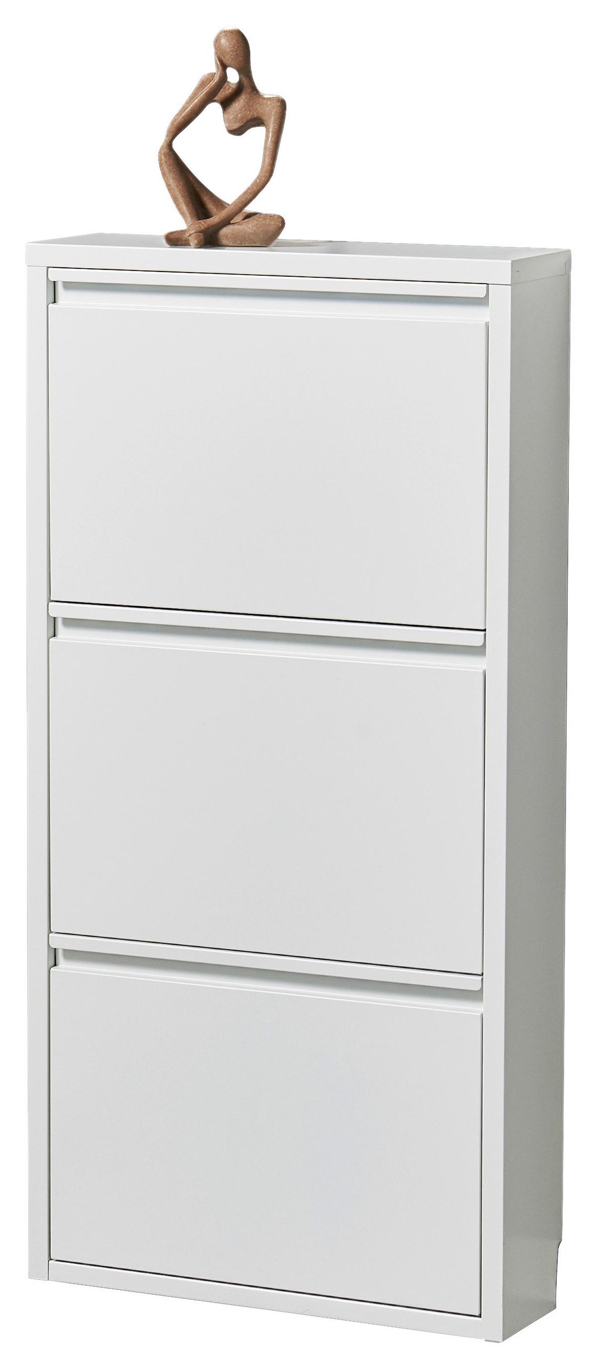 Schuhkipper Bert Weiß - Weiß, KONVENTIONELL, Metall (51/104/16cm) - Mömax