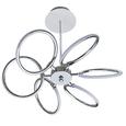 Stropna Led-svetilka Alisia - krom, Moderno, kovina/umetna masa (46,2/44,5cm) - Insido