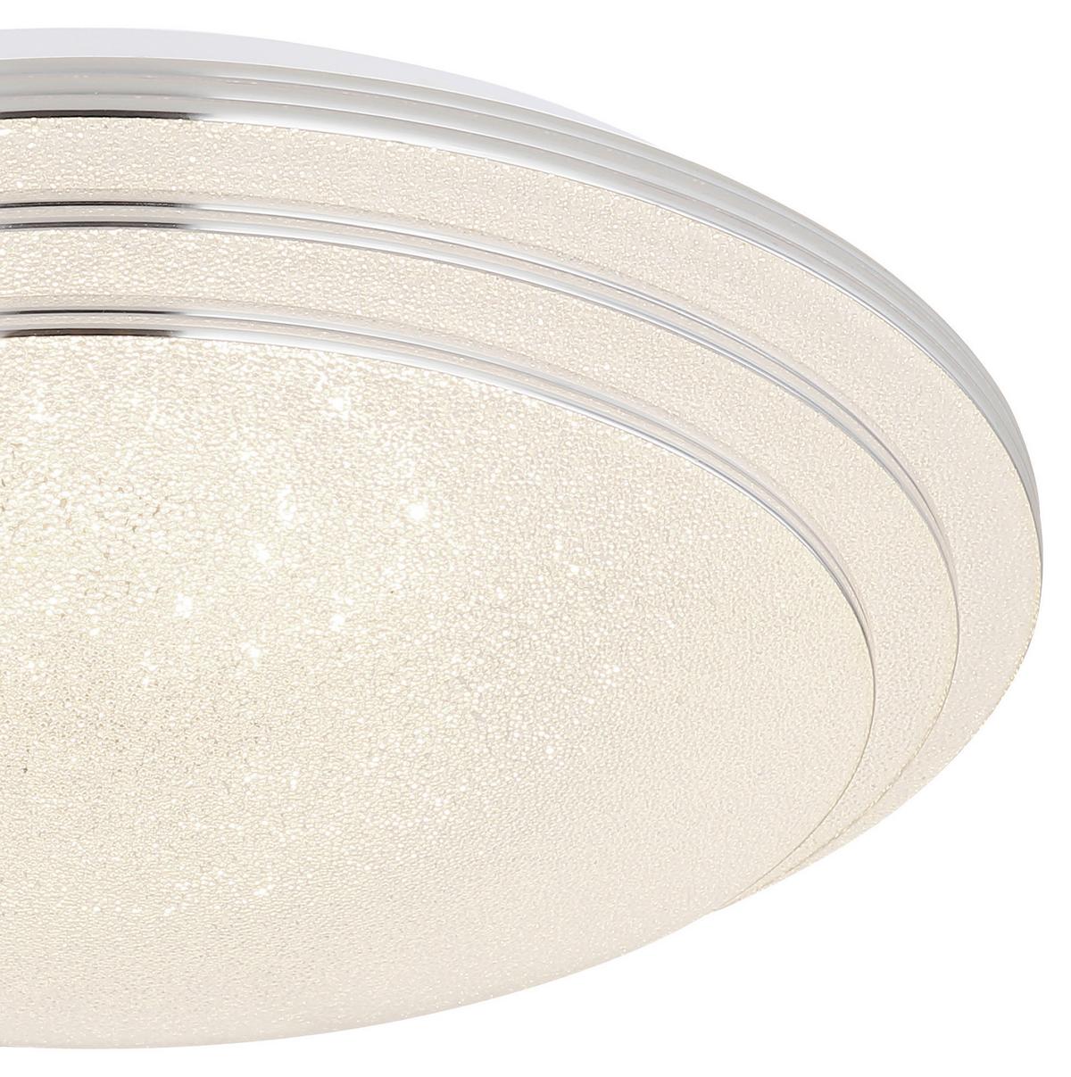 Led Stropna Svjetiljka Aley - bijela/opalna, Basics, metal/plastika (40/9,5cm) - Globo