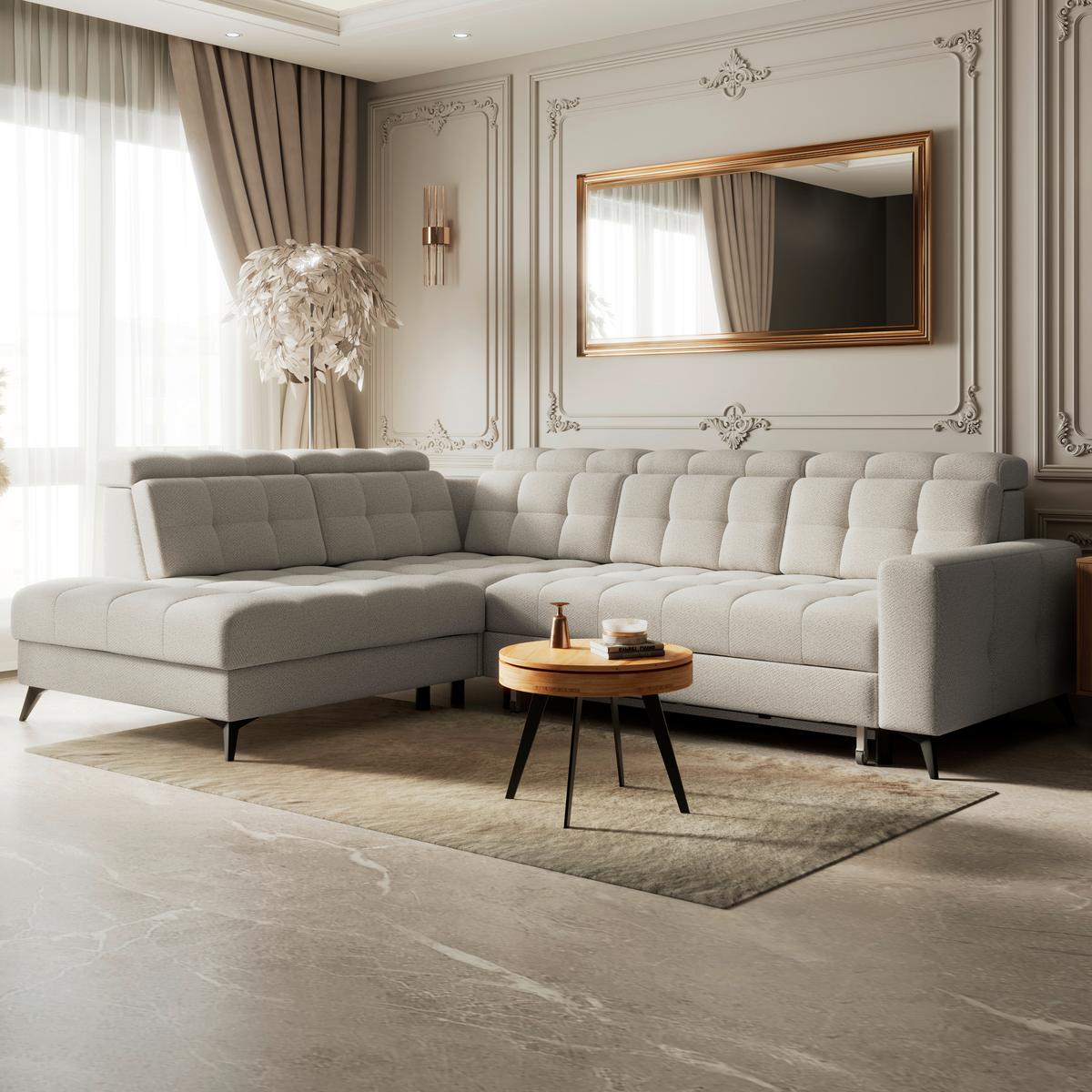 Coltar BARLETTA - grej, Romantik / Landhaus, textil (228/289cm) - Luca Bessoni