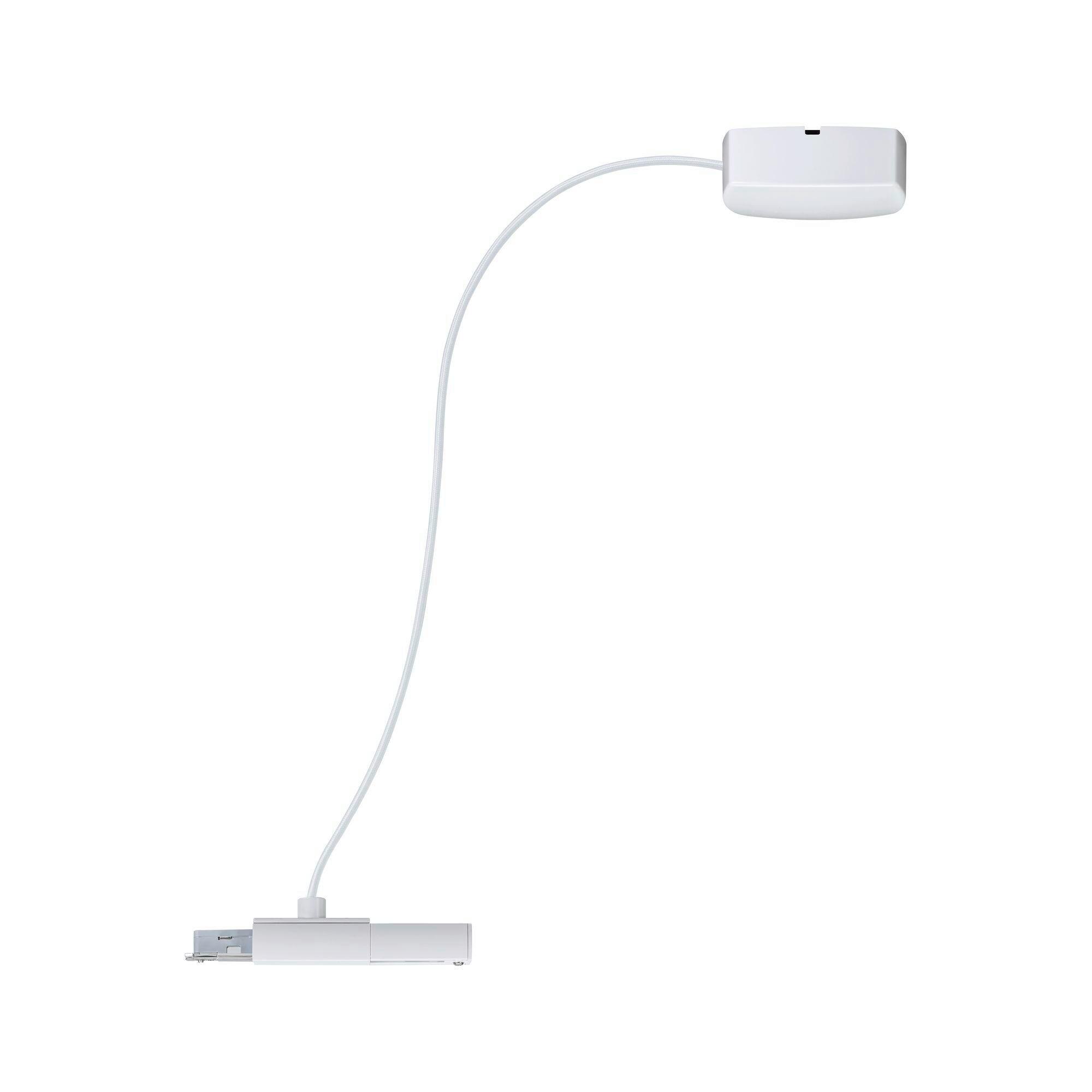 Schienensystem-Einspeiser Urail Cable Feed max. 1000 W - Weiß, Basics, Kunststoff/Metall (70cm) - Paulmann