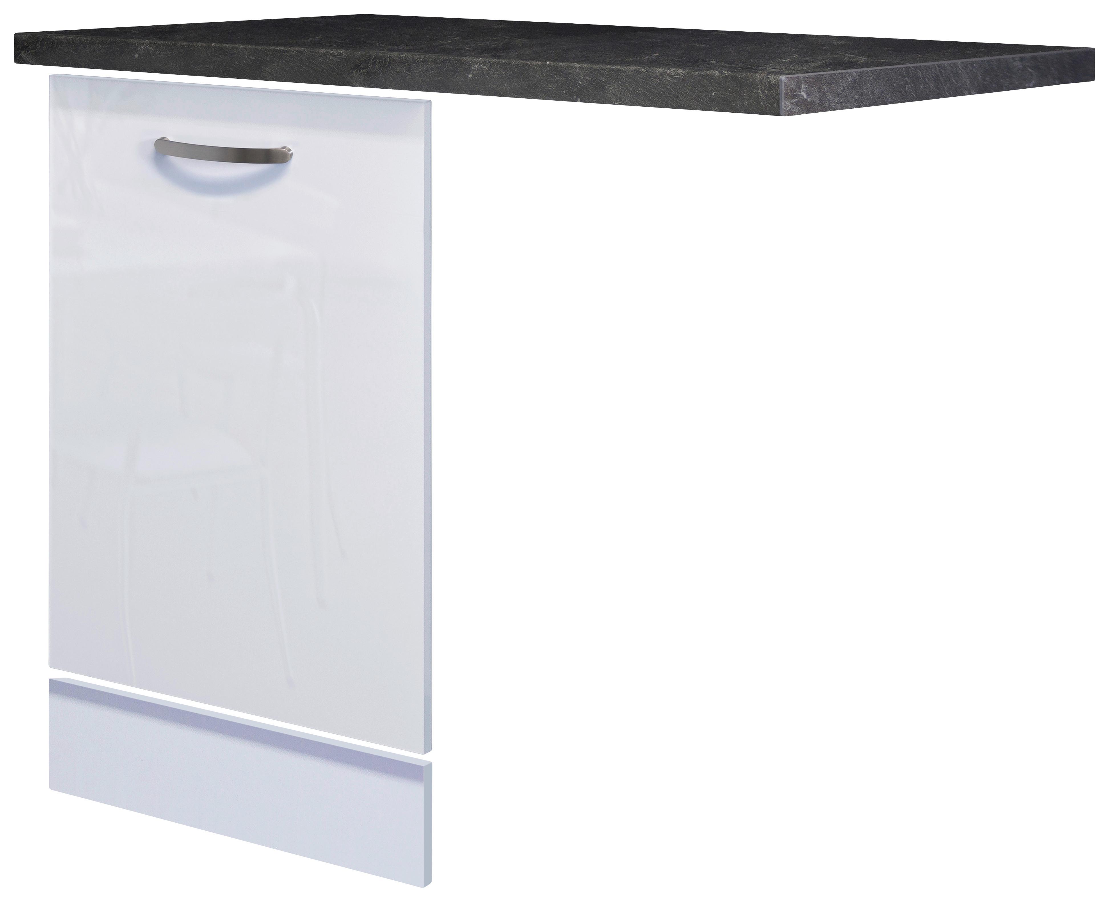 Front mașină de spălat vase ALBA - ardeziu/alb lucios intens, Modern, material pe bază de lemn (110/86/60cm)