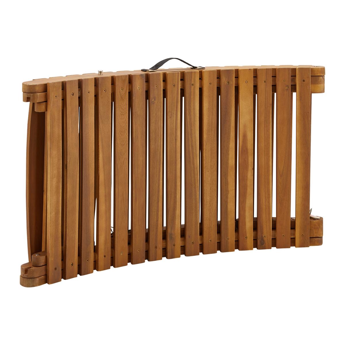 Gartenliege Bora Dunkelblau Akazie/Outdoorstoff - Dunkelblau, MODERN, Holz/Textil (180/54/62cm) - Bessagi Garden