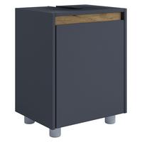 Waschbeckenunterschrank Cosila - Honigeiche/Anthrazit, Trend, Holzwerkstoff/Kunststoff (42/55/33cm) - MID.YOU
