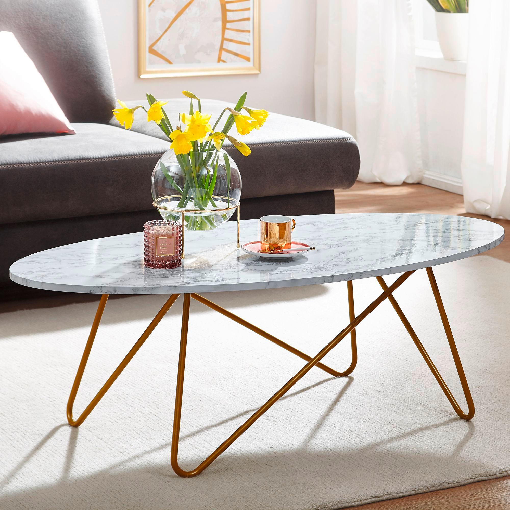 Klubska Miza Wl6.315 - zlate barve, Moderno (120/60/40cm) - MID.YOU