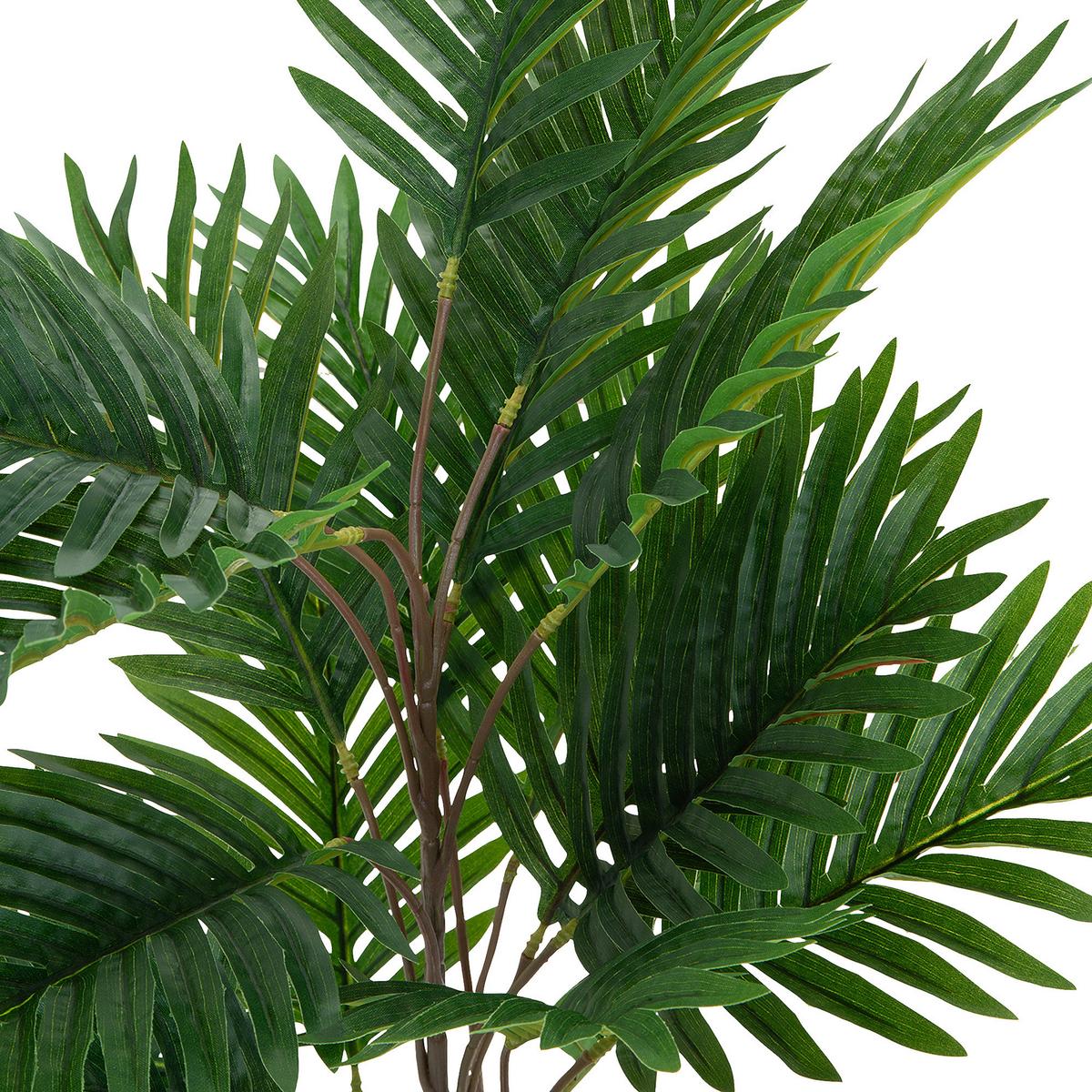 Umetna Rastlina Areca - črna/zelena, Basics, umetna masa/tekstil (60/70/60cm) - MID.YOU
