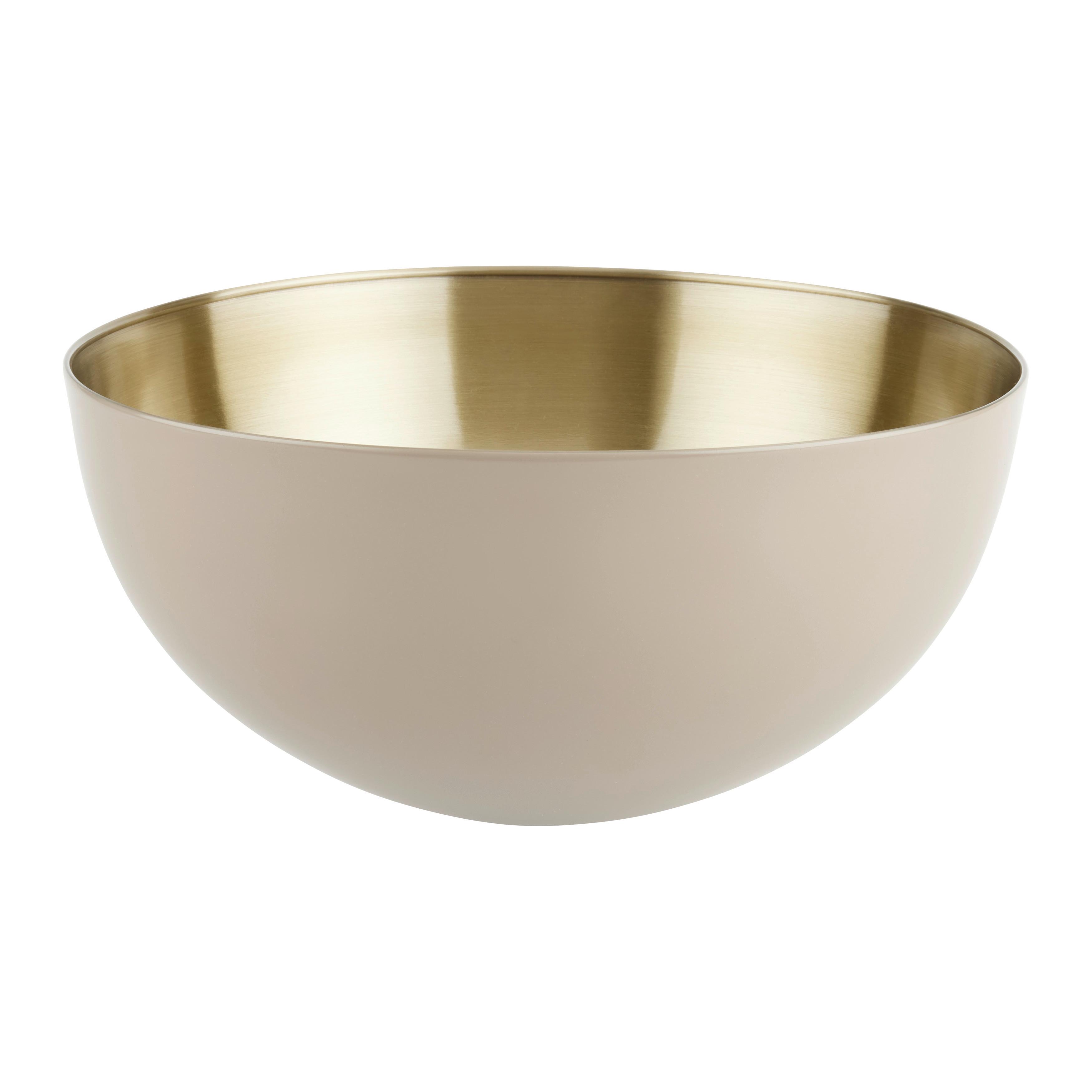 Rührschüssel Betty L Grau/Champagner - Champagner/Grau, Modern, Metall (29/14cm) - Mömax