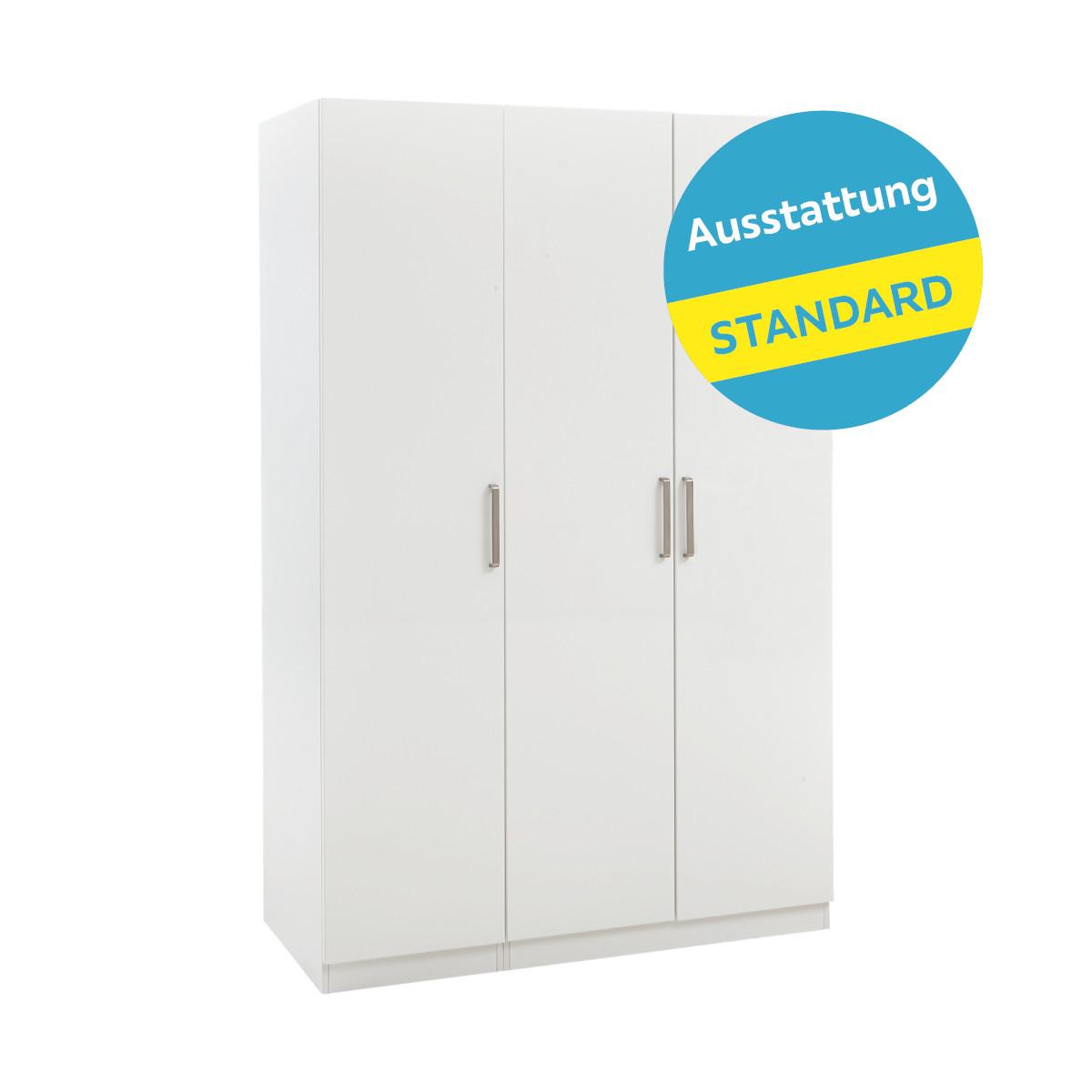 Șifonier Unit - alb, Modern, material pe bază de lemn (136,7/210/58,3cm) - Ondega