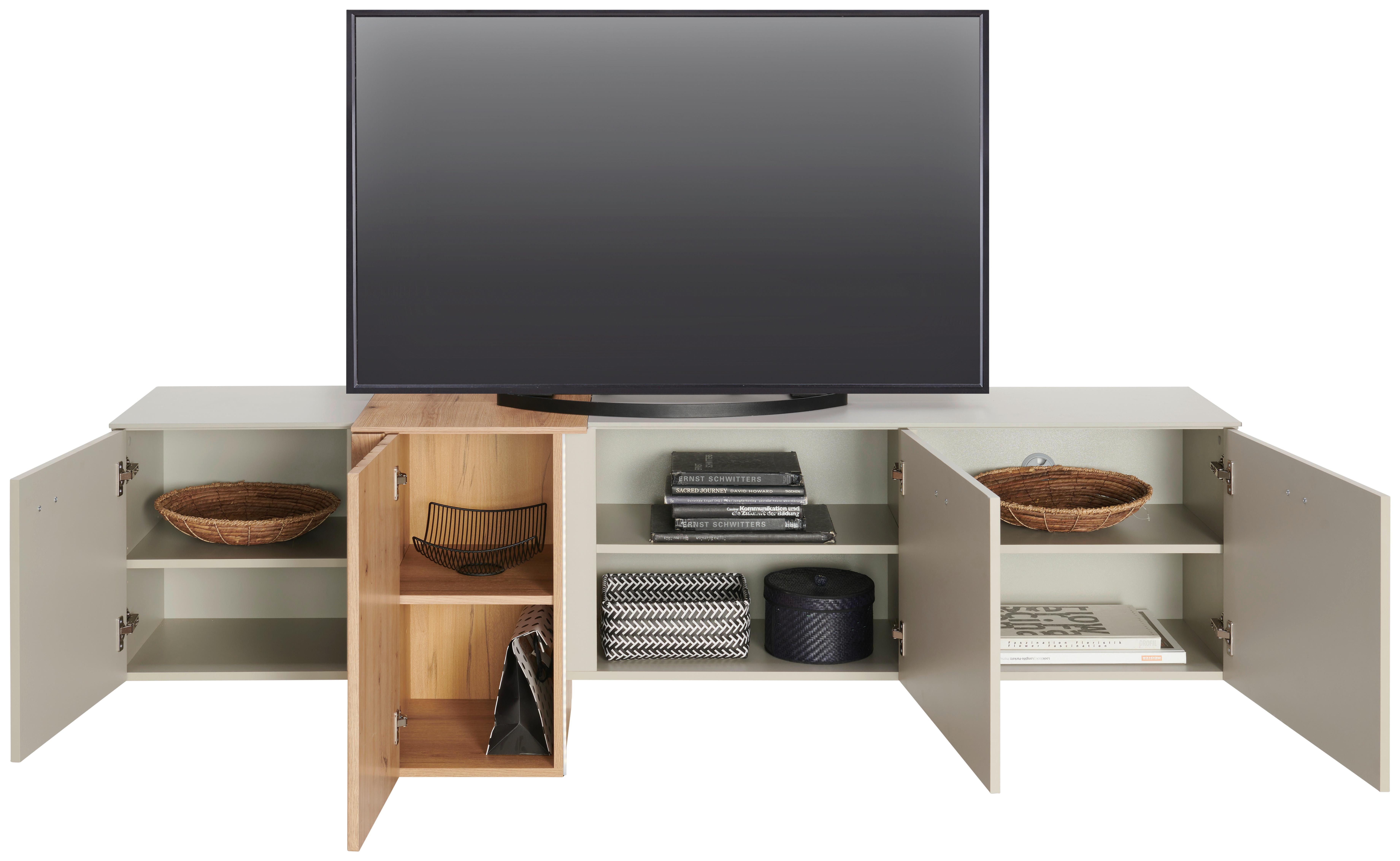 Comodă TV SANTANA - Modern, material pe bază de lemn (207,8/66/44,8cm) - Modern Living