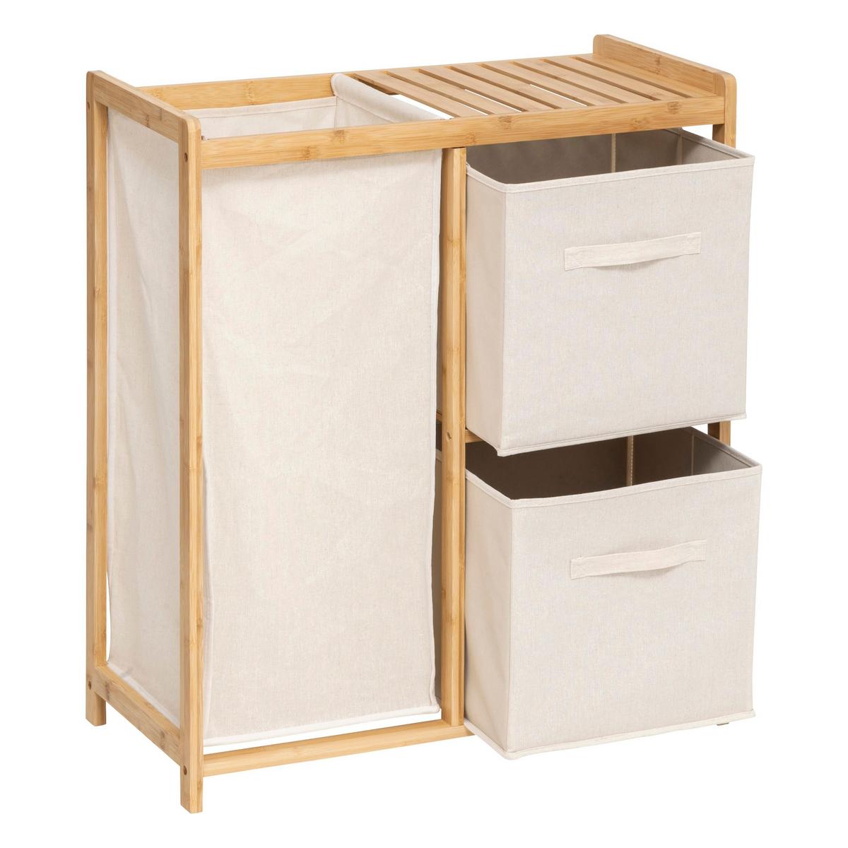 Etajeră Tidy cca. 66x78 cm - bej/culoare natur, Basics, lemn (66/33/78,5cm)