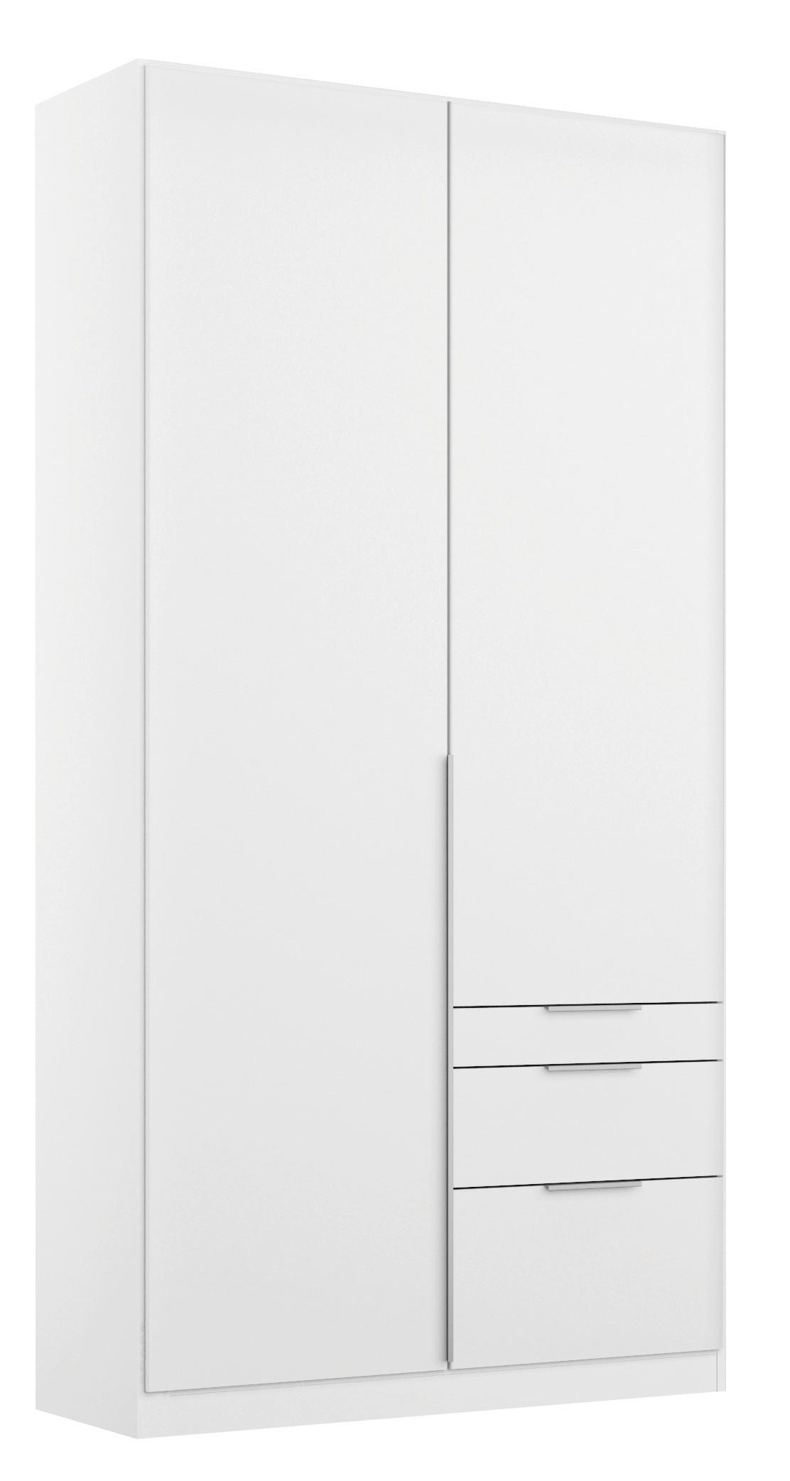 DULAP USI ROTATIVE ALABAMA - alb, Modern, material pe bază de lemn (91/229/54cm) - Modern Living