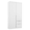 DULAP USI ROTATIVE ALABAMA - alb, Modern, material pe bază de lemn (91/229/54cm) - Modern Living