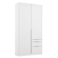 DULAP USI ROTATIVE ALABAMA - alb, Modern, material pe bază de lemn (91/229/54cm) - Modern Living