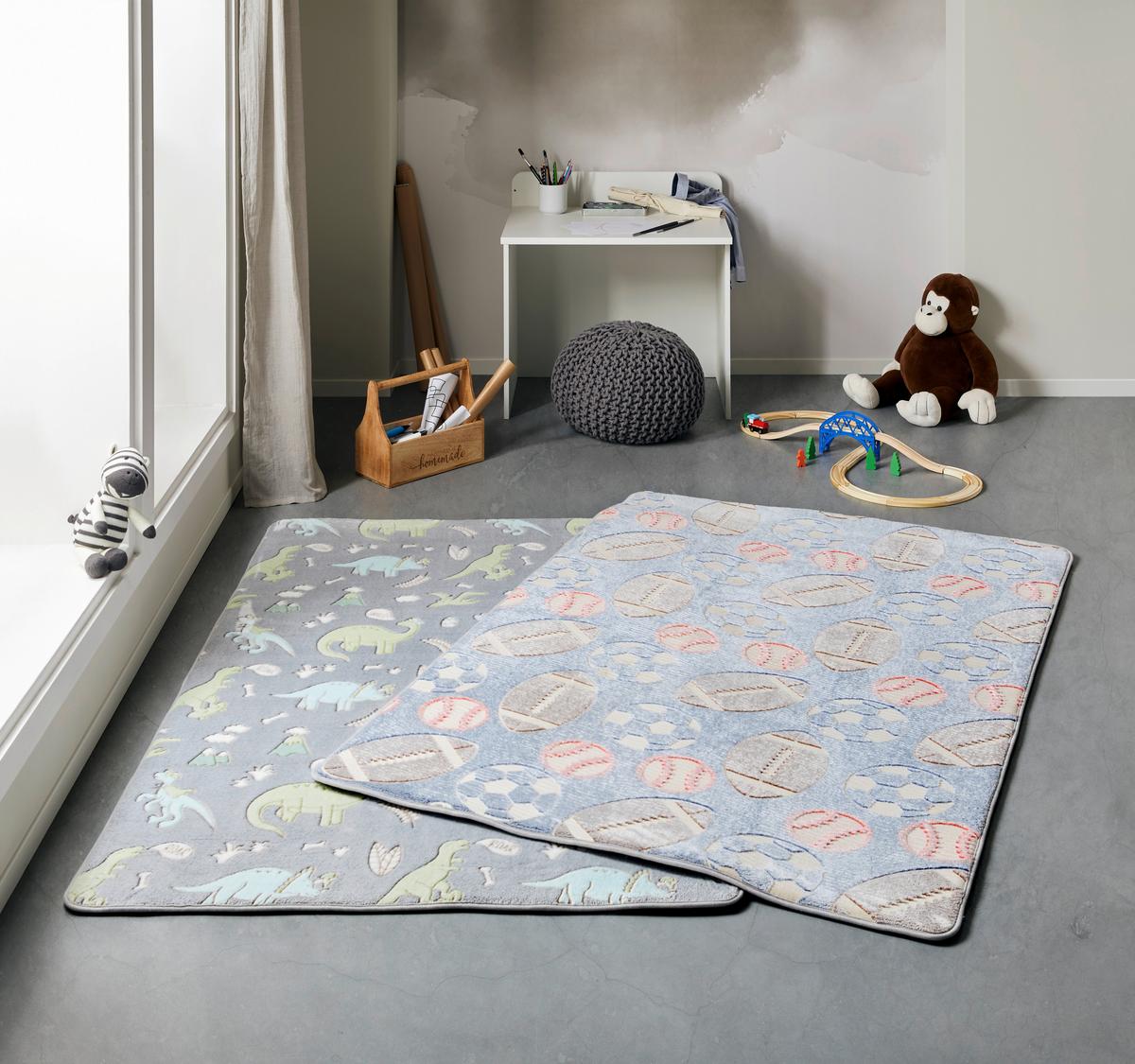 Dečiji Tepih 120x170cm Dino - siva, Moderno, tekstil (120/170cm) - Modern Living