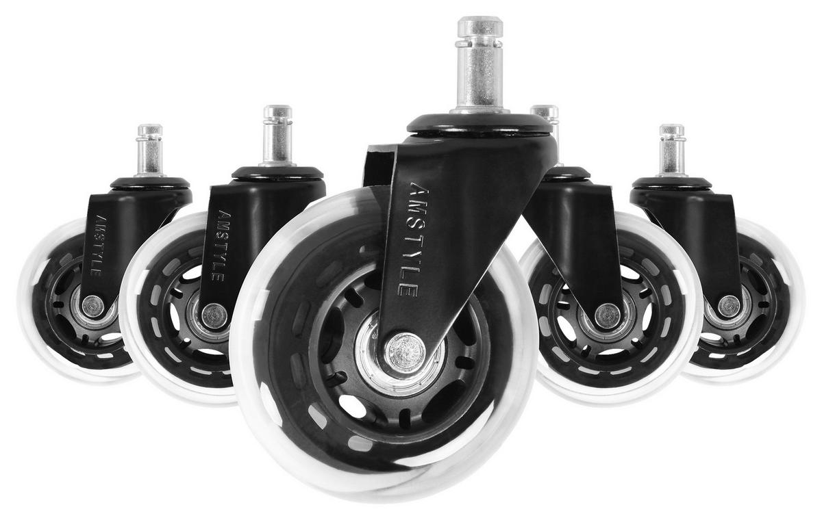 Kolesce Za Vrtljivi Stol Spm1.949 - črna, Basics, umetna masa (7,5cm) - MID.YOU