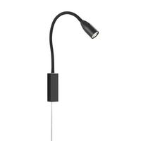 Wandleuchte Sten Schwarz max. 5 Watt - Schwarz, Basics, Metall (35/4/61cm) - Fischer & Honsel