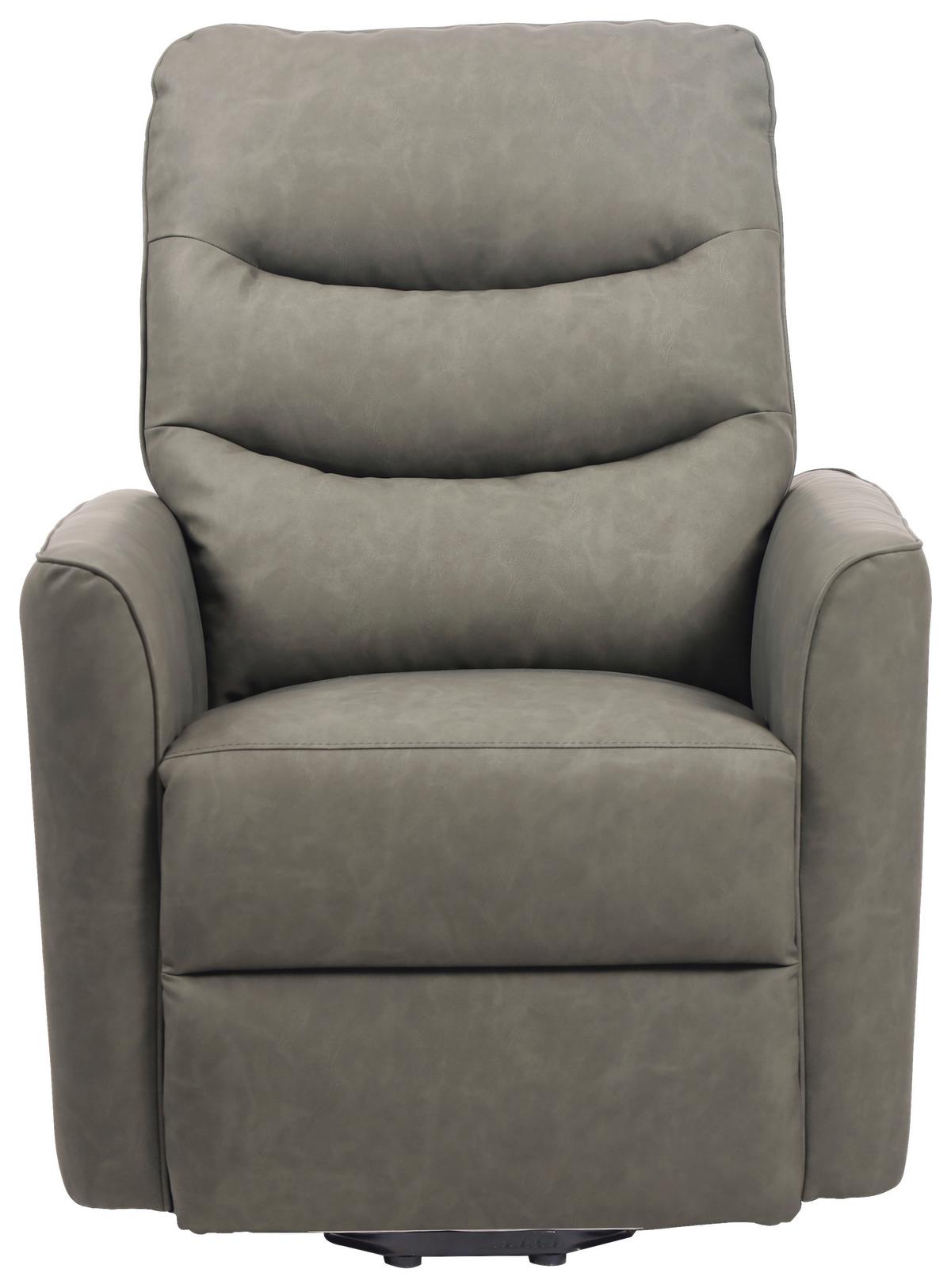Tv-fotelj Bishop, Zelena, Videz Usnja, Relax Funkcija - črna/zelena, Konvencionalno, kovina/tekstil (76/105/88cm) - Modern Living