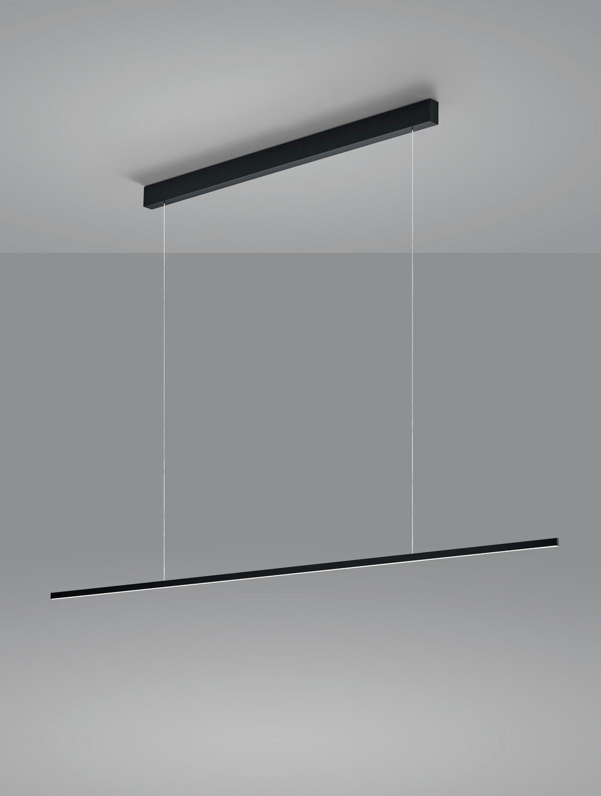 LAMPA WISZĄCA LED 16/2109.22 LOOPY - czarny, Design, metal (151/3/200cm) - Helestra