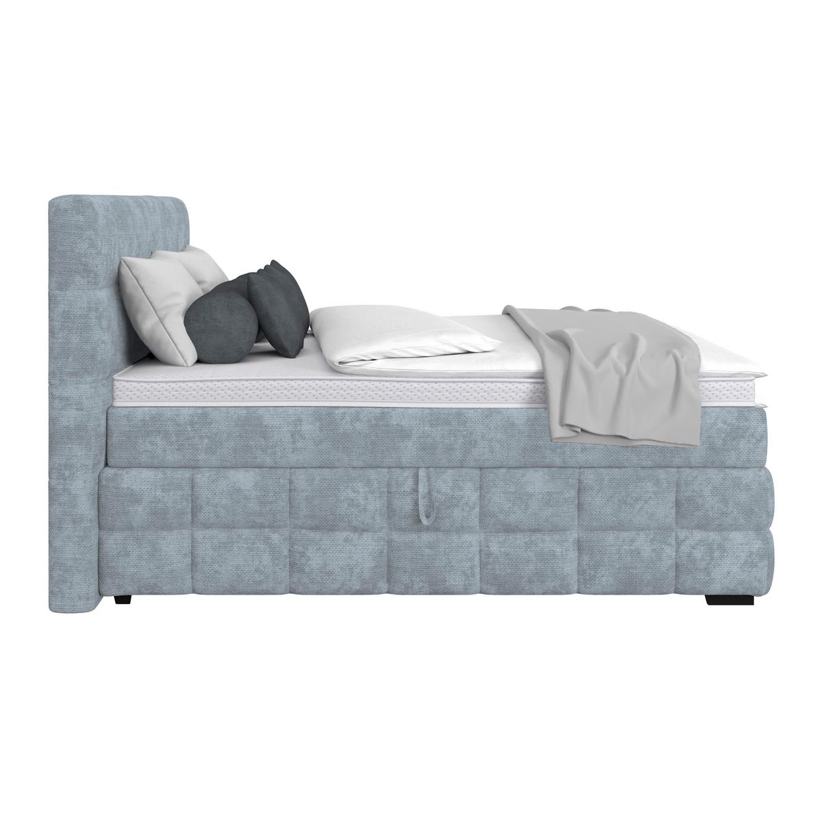 PAT BOX VEGA - albastru deschis/verde, Trend, lemn/textil (200/200cm) - Modern Living