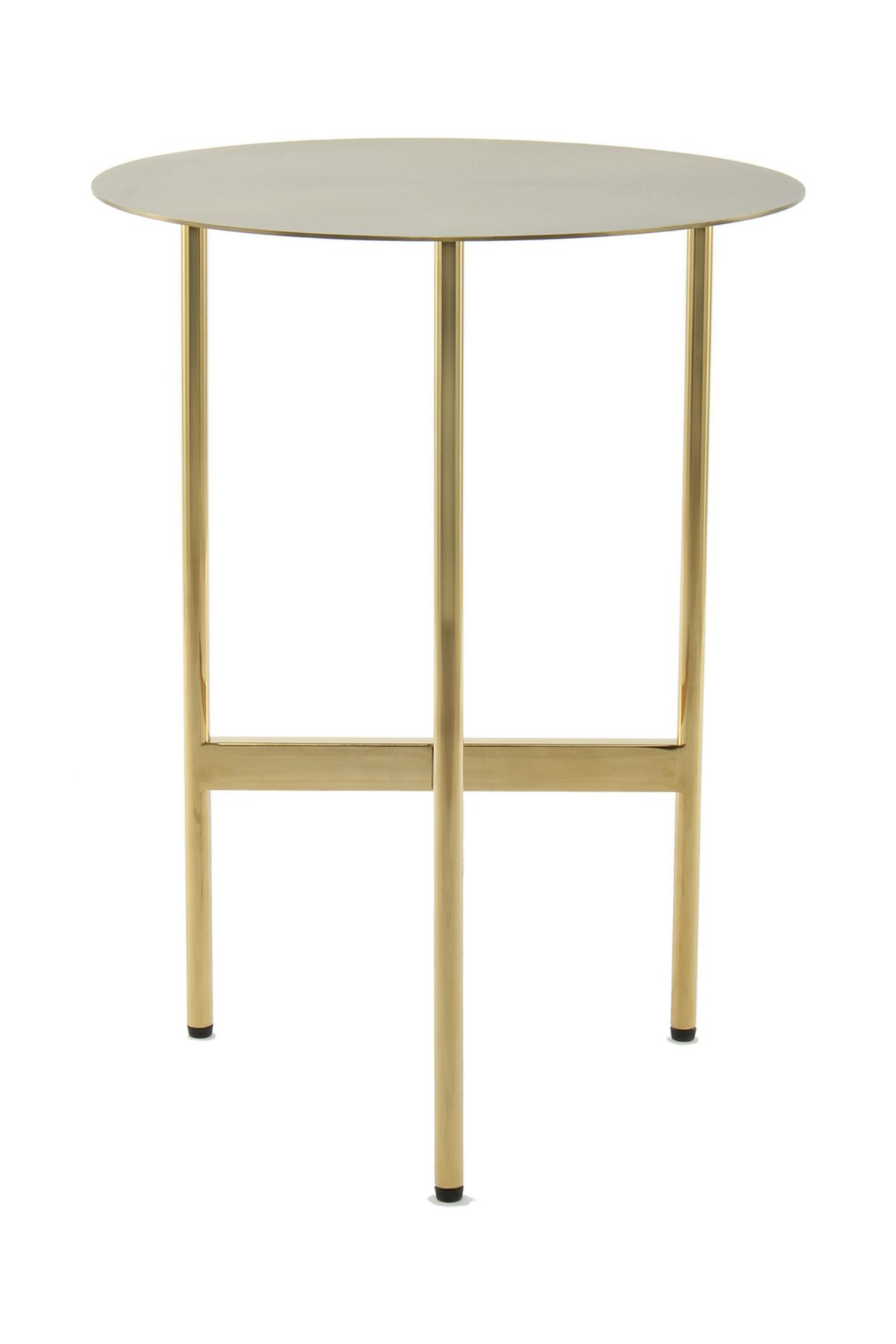 Beistelltisch Pema 100 Gold - Goldfarben, Design, Metall (40/54/40cm) - Kayoom