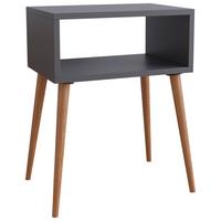 Nočna Omarica Singol M, Antracit - medeni hrast/antracit, Moderno, leseni material (44,5/60/30cm) - MID.YOU