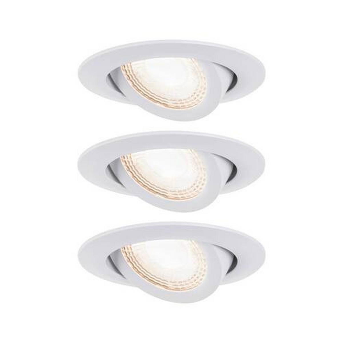 Deckenleuchte EBL Set in Weiß max. 6 Watt - Weiß, Basics, Kunststoff (8,2cm) - Paulmann