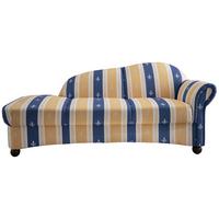 Ottomane Torello Blau Mikrofaser - Blau/Wengefarben, KONVENTIONELL, Holz/Textil (190/84/86cm) - Livetastic