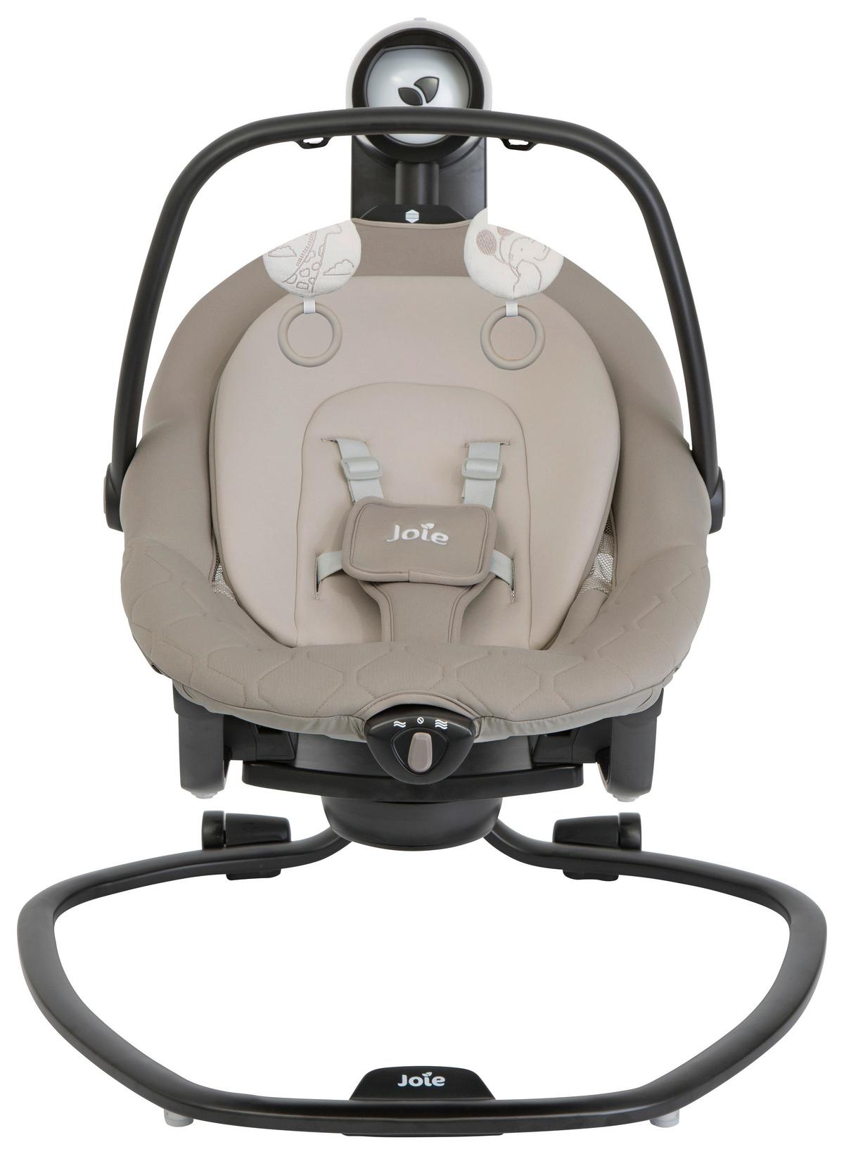 BUJAK SERINA 2IN1 - biały/jasnobrązowy, Basics, metal/tkanina (69/83/85cm) - Joie