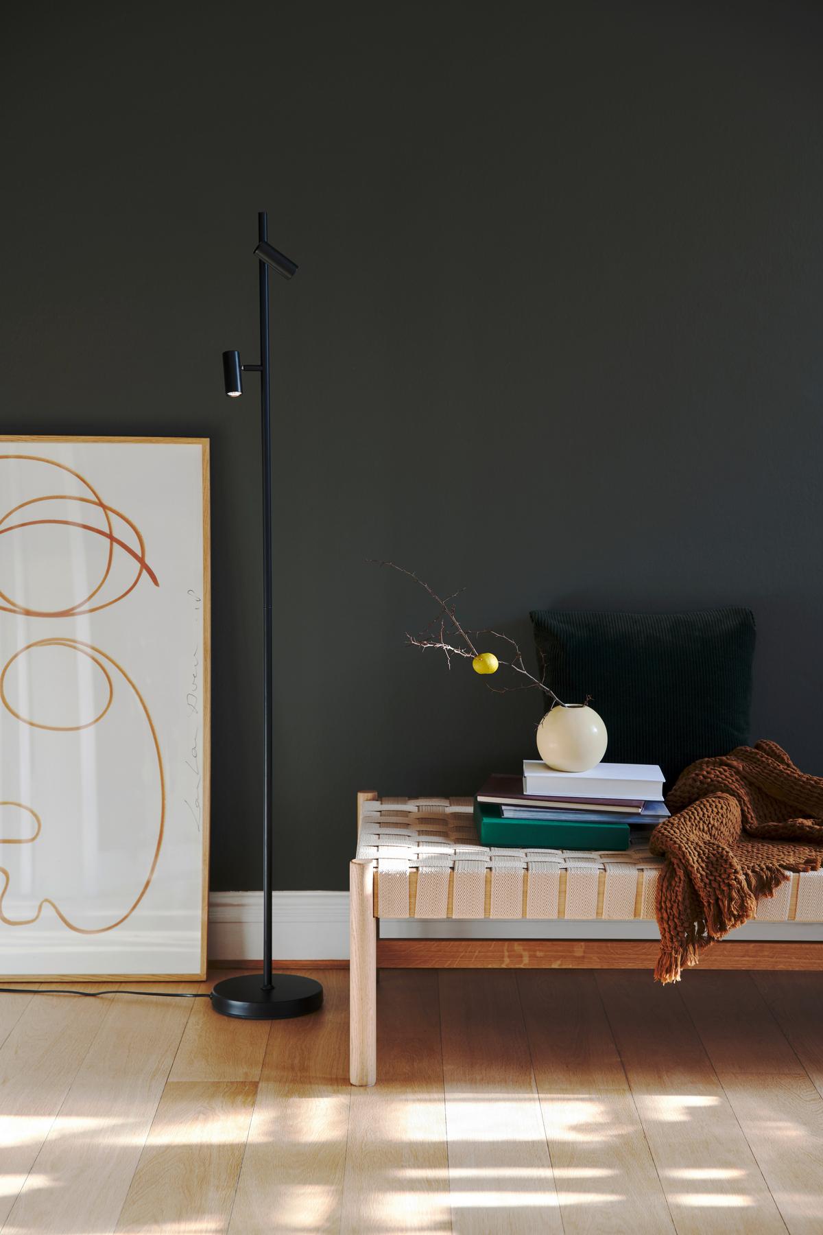 LAMPA STOJĄCA LED 2112254003 OMARI STL SCHWARZ - Design (141cm) - Nordlux