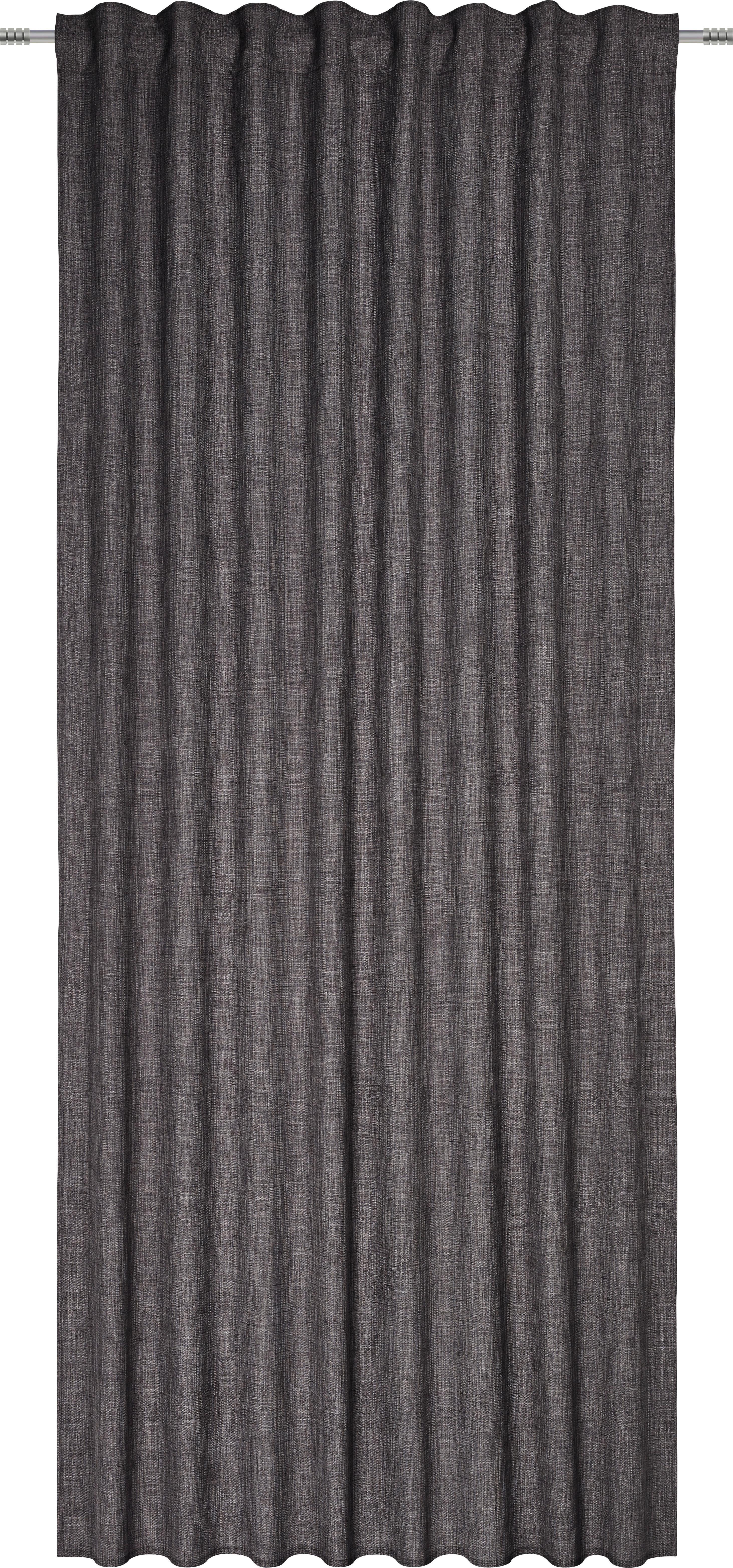 Fertigvorhang Leo in Grau ca. 135x255cm - Grau, Textil (135/255cm) - Premium Living