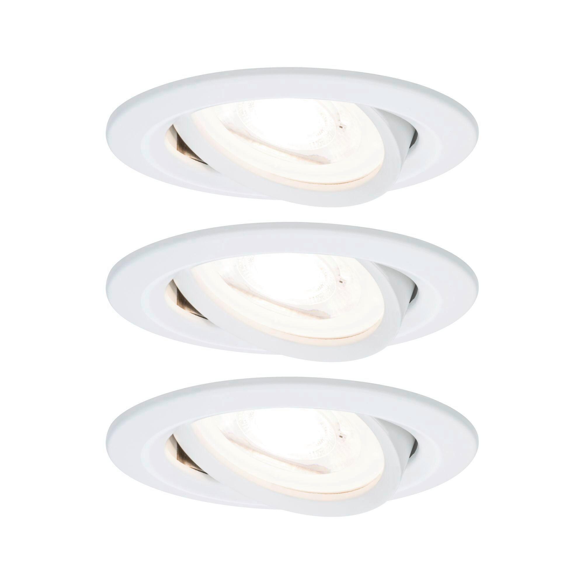 Deckenleuchte Nova in Weiß max. 6,5, 3-teilig - Basics (8,4/8,4/7,5cm) - Paulmann