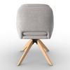STOL MED ARMSTÖD ADRIEN - greige/naturfärgad, Modern, metall/trä (60/88/65cm) - Bessagi Home