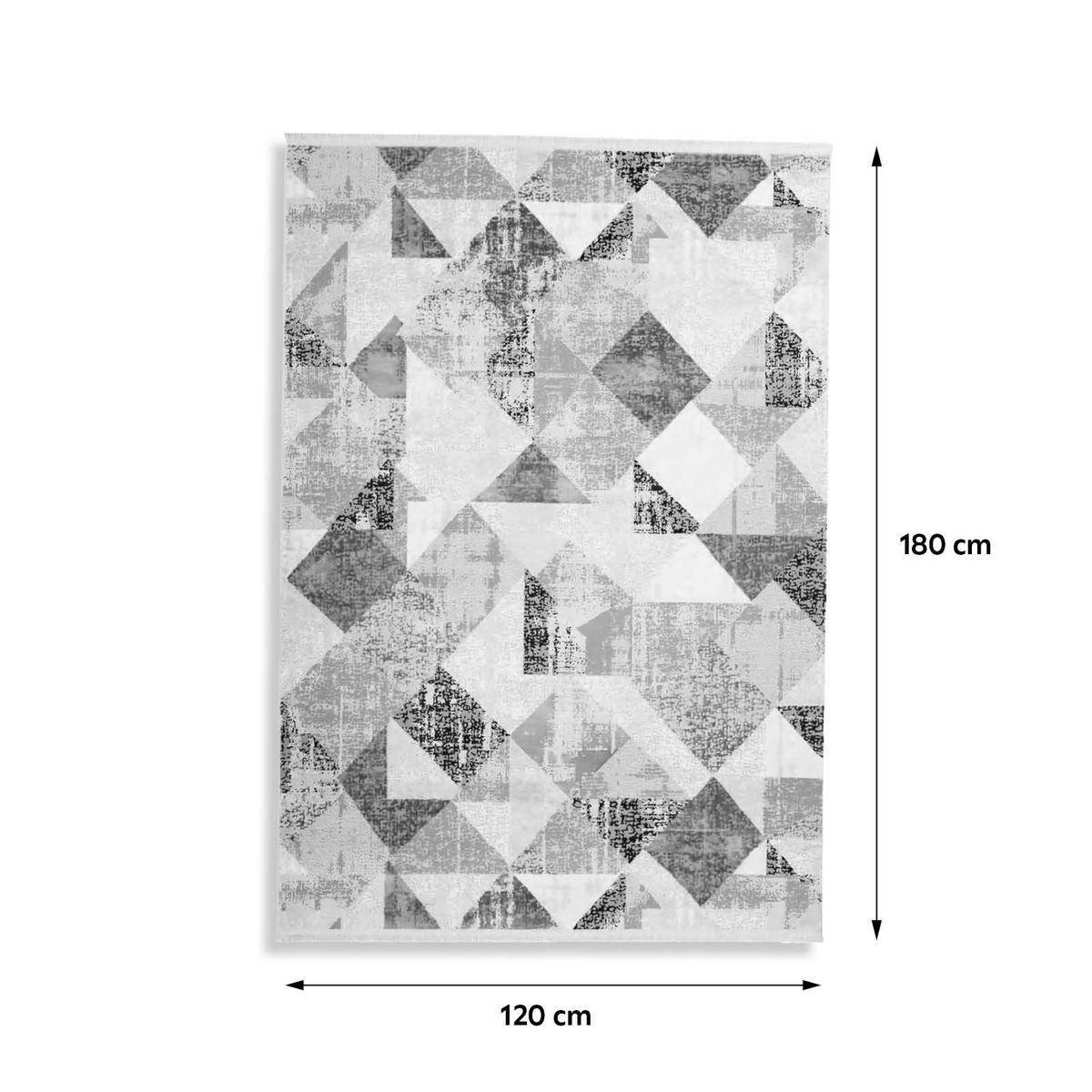 Vintage-teppich Z7bws-120-180 - Rosa/Grau, Design, Textil (120/180cm) - Kayoom