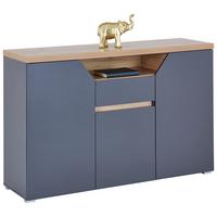 Komoda Pepe - bela/crna, Moderno, pločasti materijal/plastika (136,4/91,6/40cm) - Modern Living