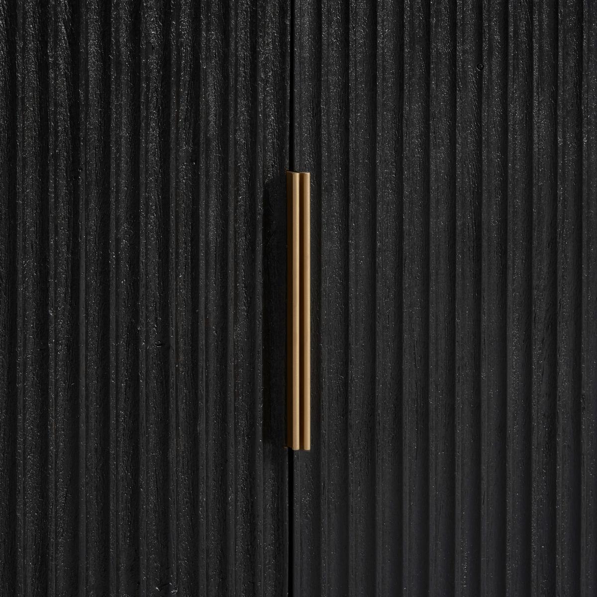 KOMODA SZEROKA SIDEBOARD - czarny/kolor złoty, Design, metal/drewno (180/80/40cm) - Livetastic