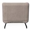 BÄDDFÅTÖLJ LUNA - beige/svart, Modern, metall/textil (92/86/80cm) - Bessagi Home